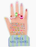 RING & NAIL STICKER SETS - ASSORTED