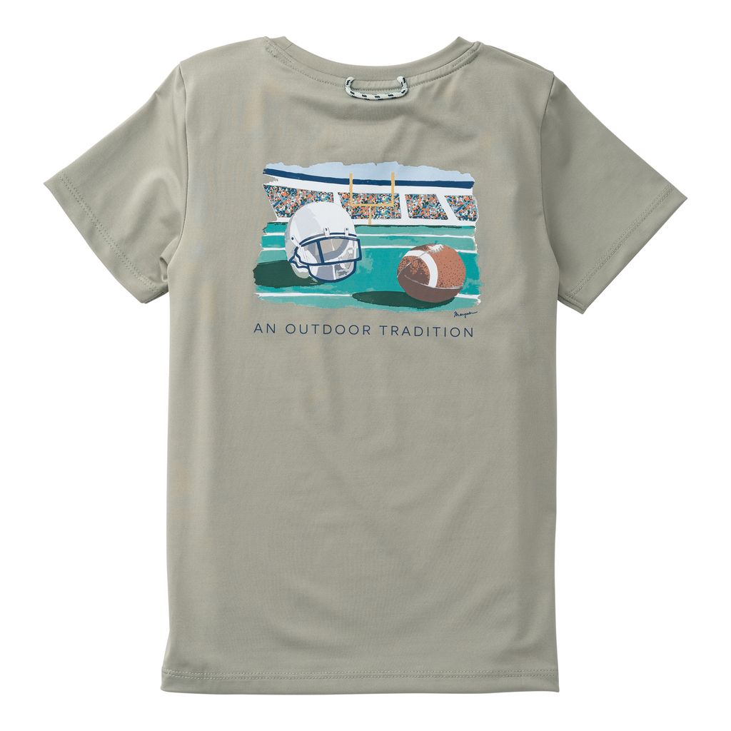 BOYS PRO PERFORMANCE SS T-SHIRT - DRIED SAGE