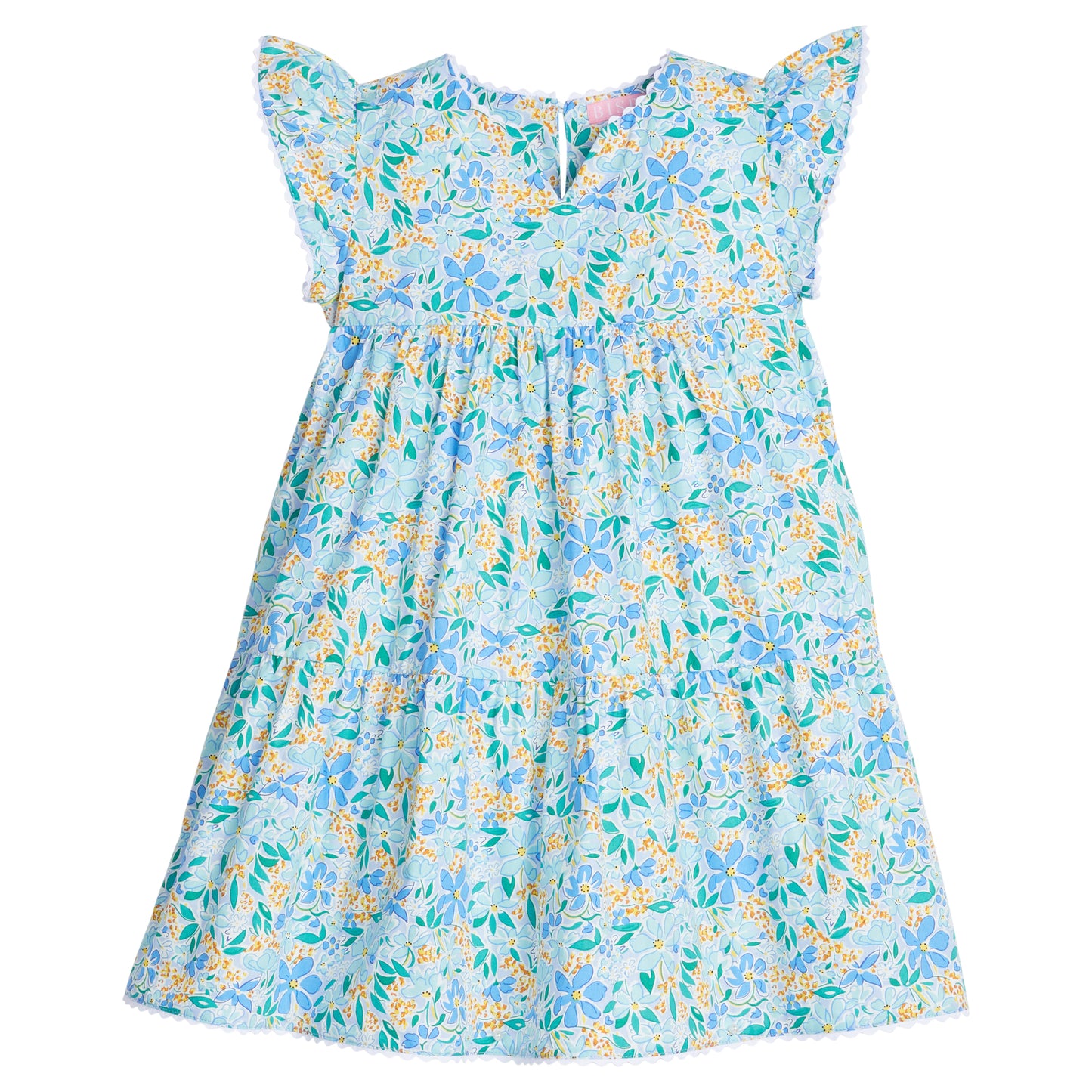 POSITANO DRESS - FRANGIPANI BLUE