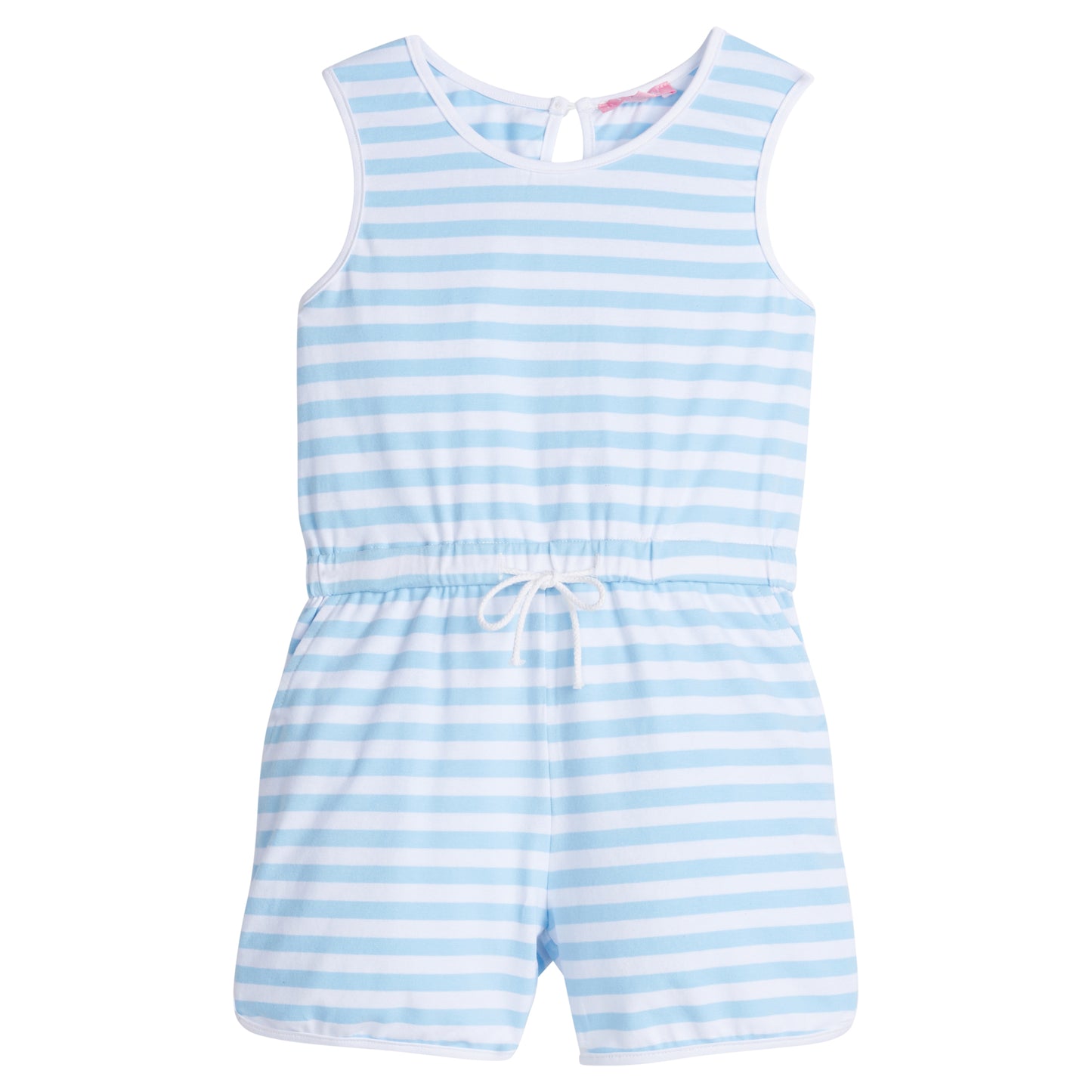 RUGBY ROMPER - BLUE STRIPE