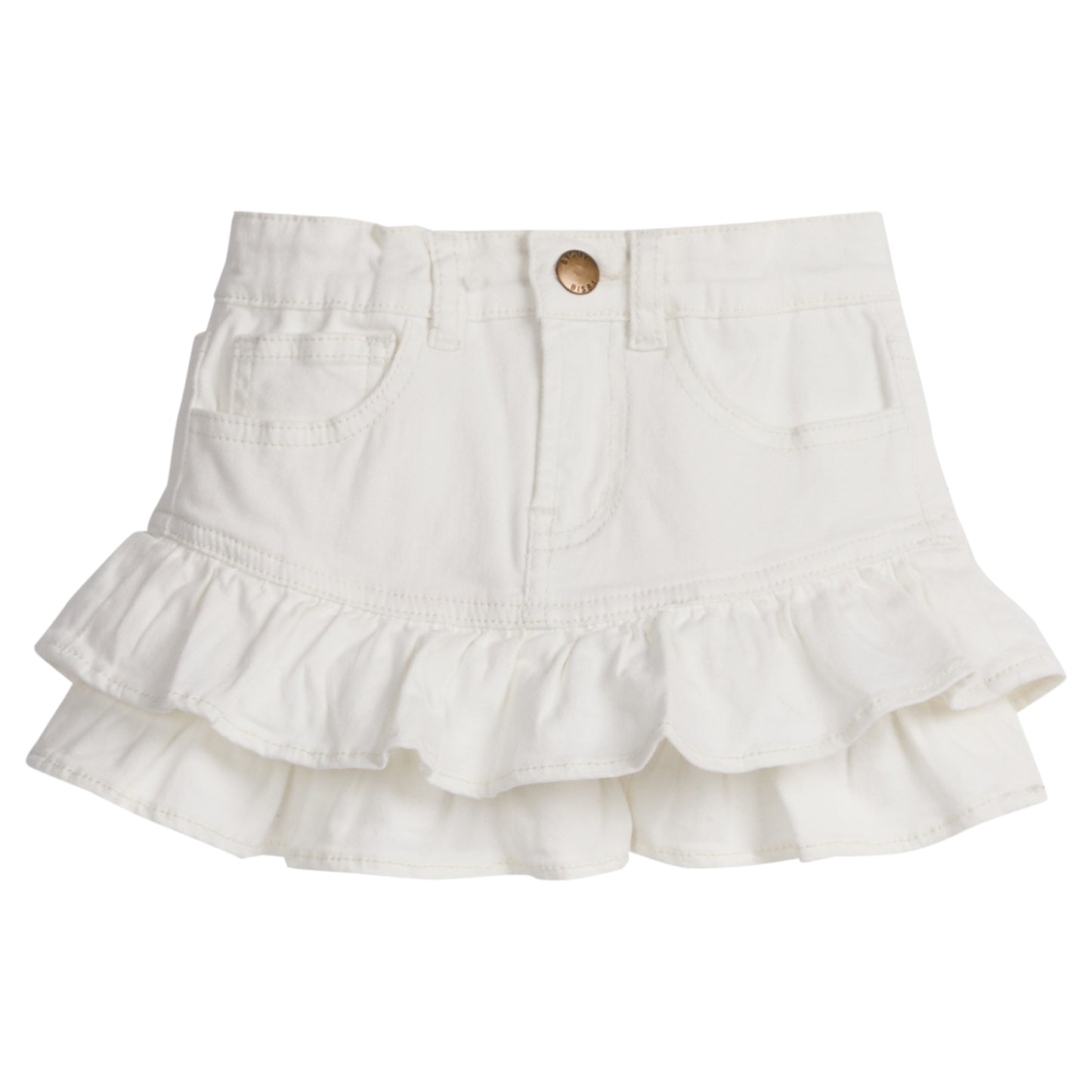 DENIM MINI SKIRT - IVORY DENIM