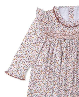 DRESS SET W/ SMOCKING - AUTUMN BLOSSOMS