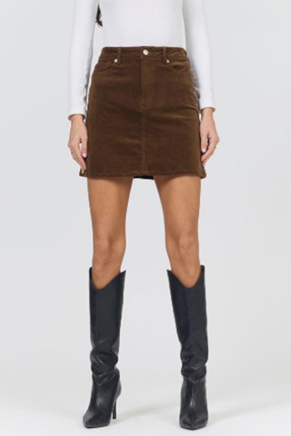 QUINN SKIRT - CAPPUCCINO