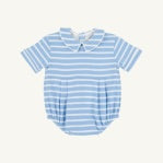 BRADFORD BUBBLE - SARASOTA SKY STRIPE/WORTH AVE WHITE