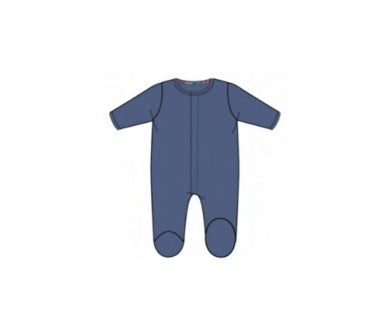 BAINBRIDGE BLUE MODAL FOOTIE