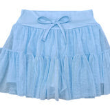 TIERED SKORT - LIGHT BLUE
