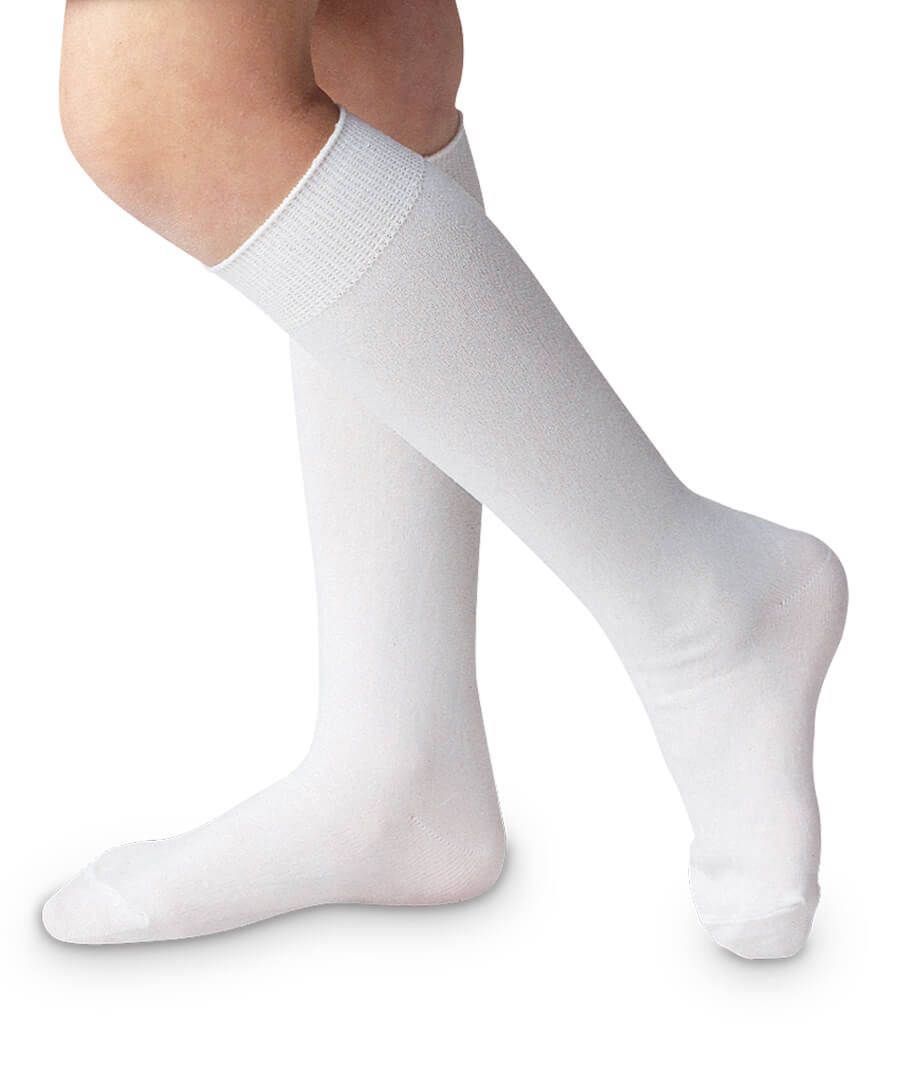 JEFFERIES SOCKS NYLON KNEE HIGH SOCKS - WHITE