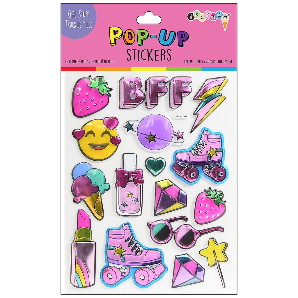 GIRL STUFF POP-UP STICKERS