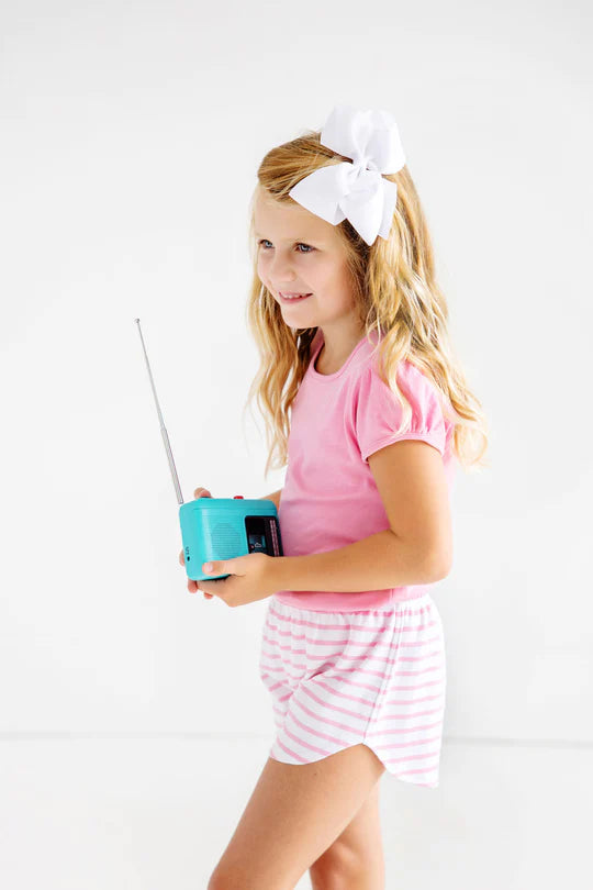 CHERYL SHORTS - HAMPTONS HOT PINK STRIPE