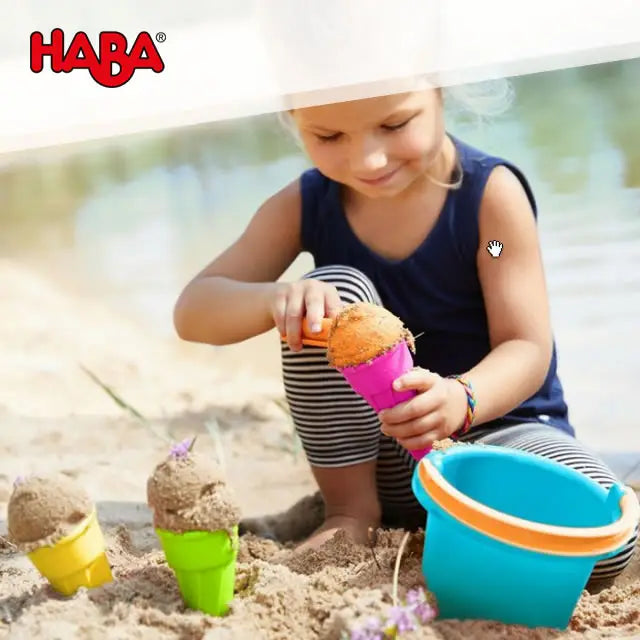 SAND TOY SET INFANT BUCKET AND ICE CREAM CONE