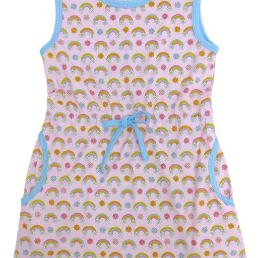 CAMILLE DRESS - RAINBOW FLOWERS