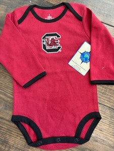GAMECOCK TWO-TONE LS BODYSUIT