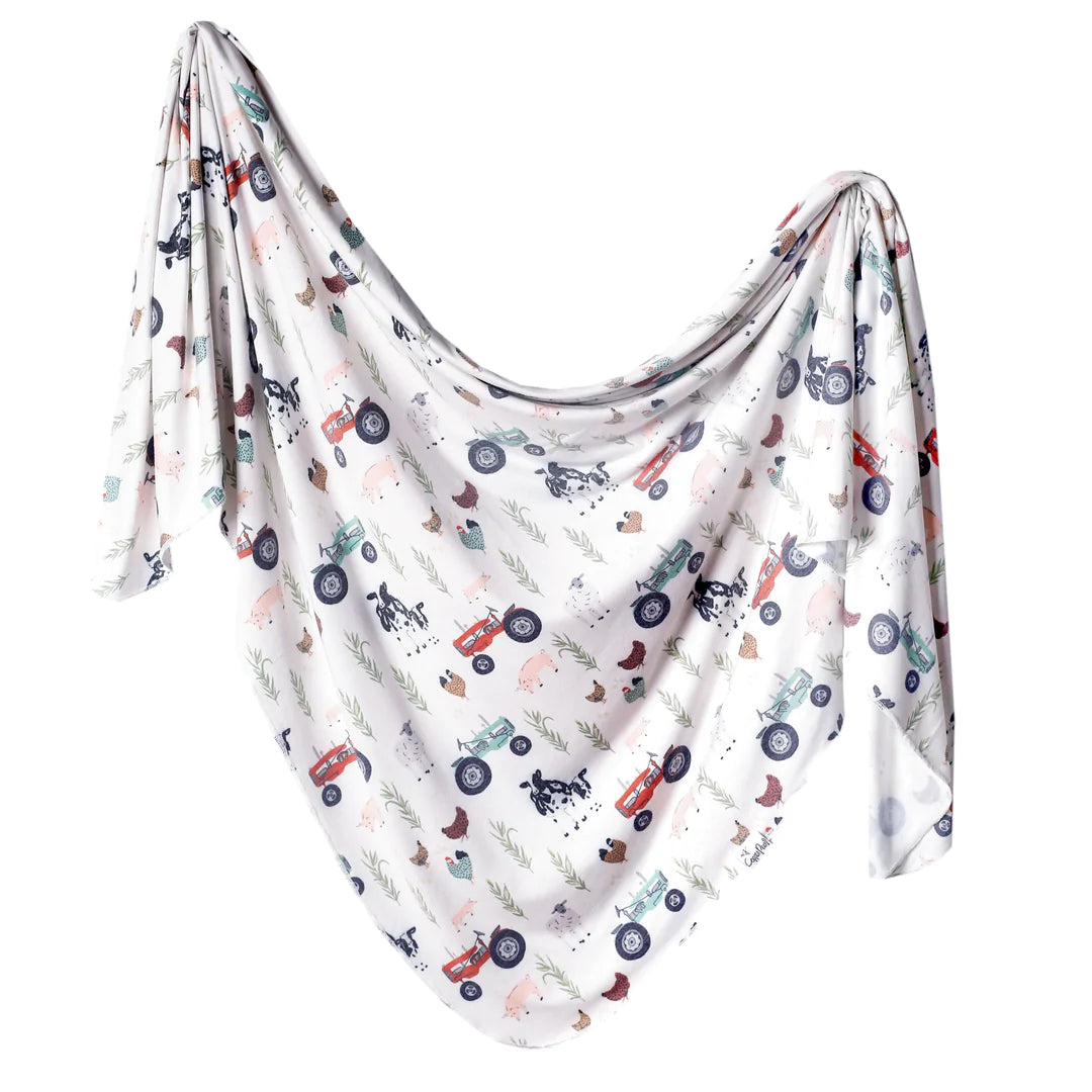 KNIT SWADDLE BLANKET - MORE OPTIONS AVAIL