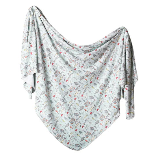 KNIT SWADDLE BLANKET - MORE OPTIONS AVAIL