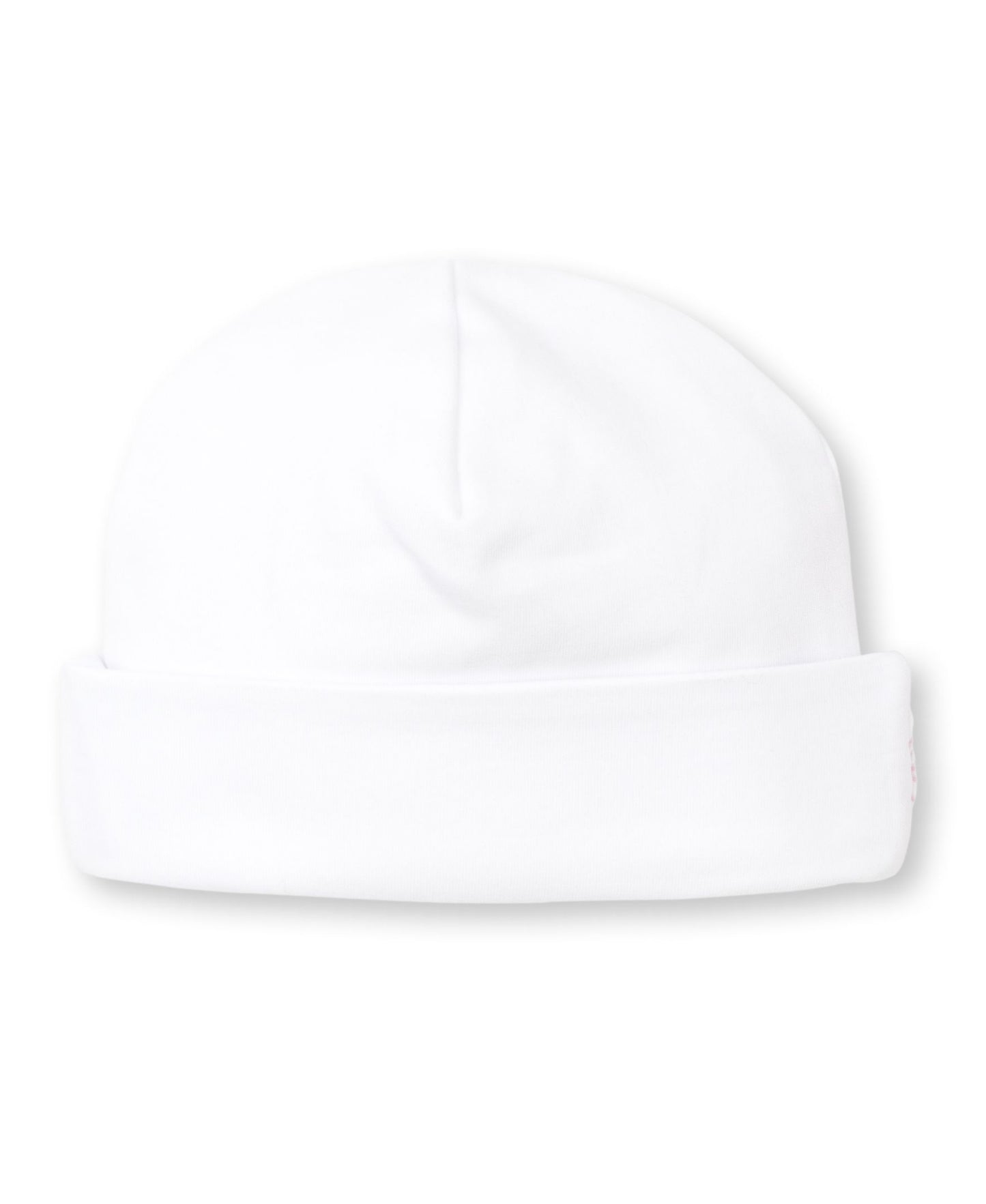 HAT W/ HAND SMOCK - WHITE/LT PINK