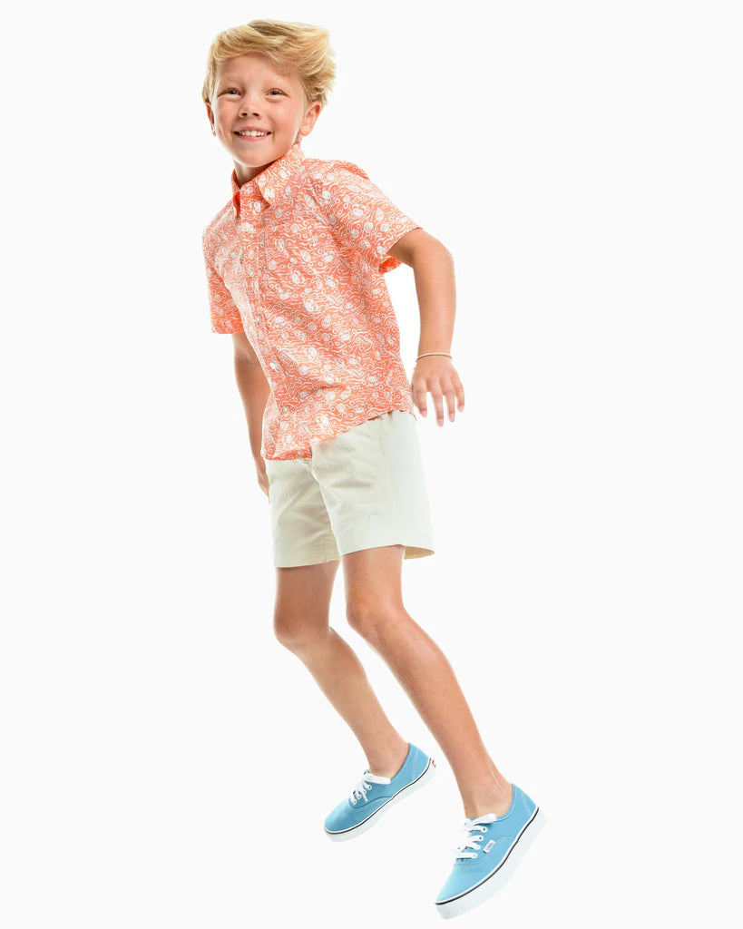 BOYS SHORELINE SHORT - STONE