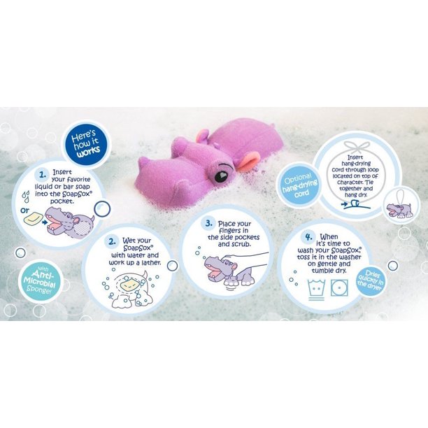 SOAPSOX BATH SPONGE - AVA DOLPHIN