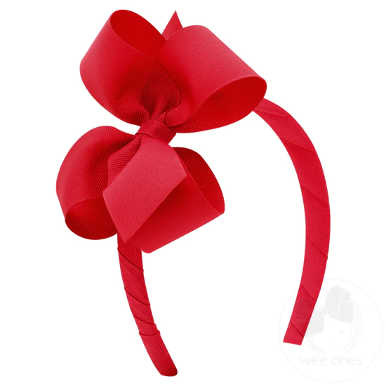 GROSGRAIN BOW HEADBAND