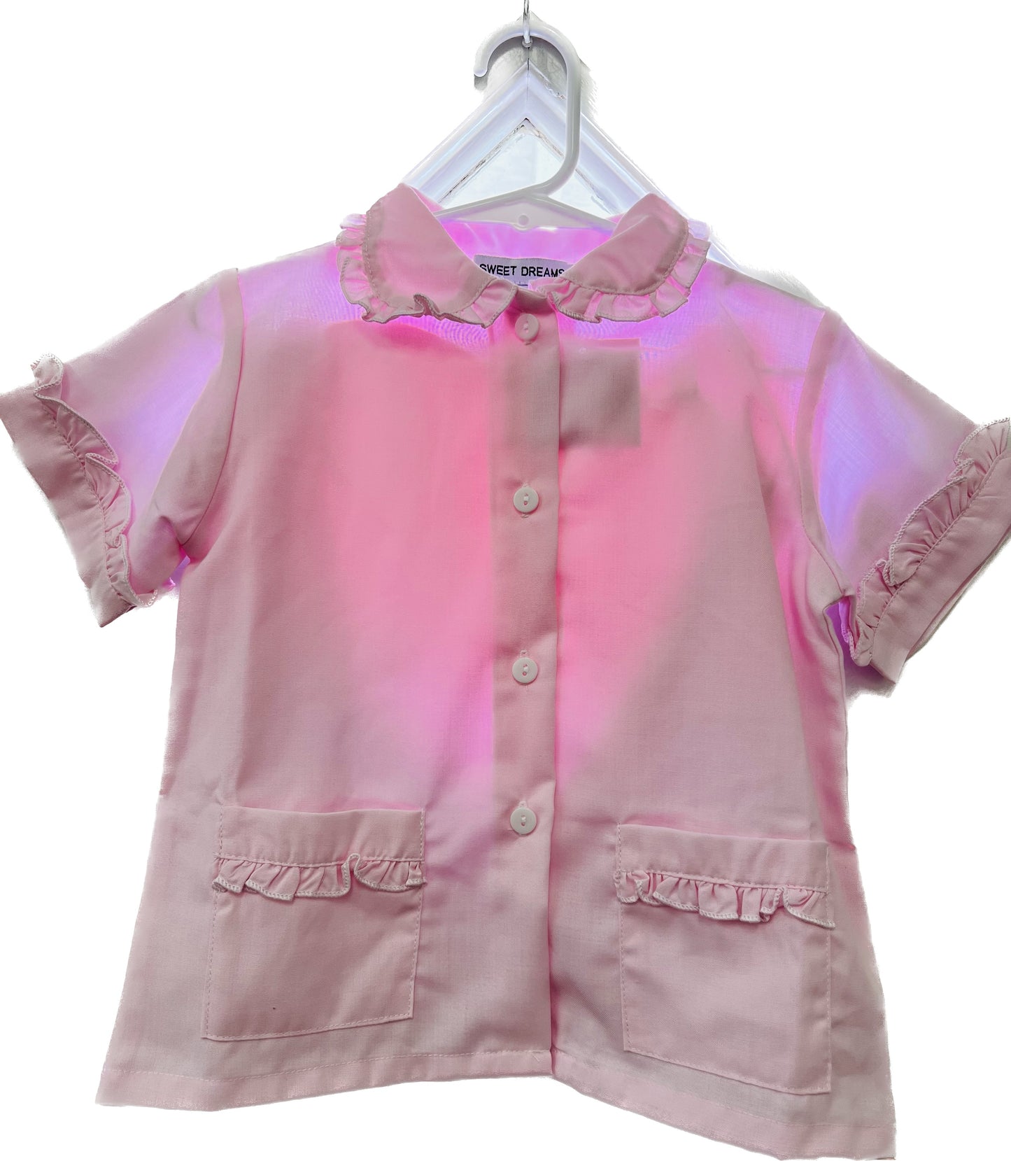 PINK RUFFLE SHORT PJS