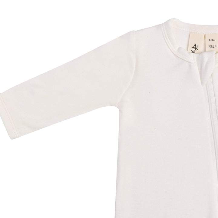 ZIPPERED FOOTIE - CLOUD
