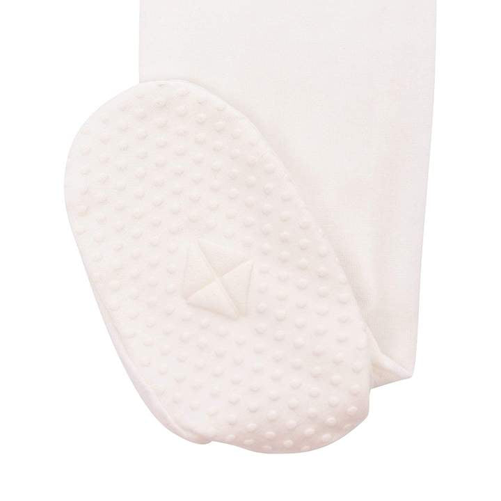 ZIPPERED FOOTIE - CLOUD