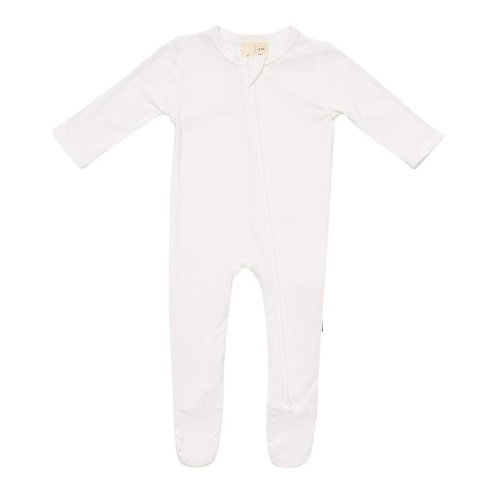 ZIPPERED FOOTIE - CLOUD