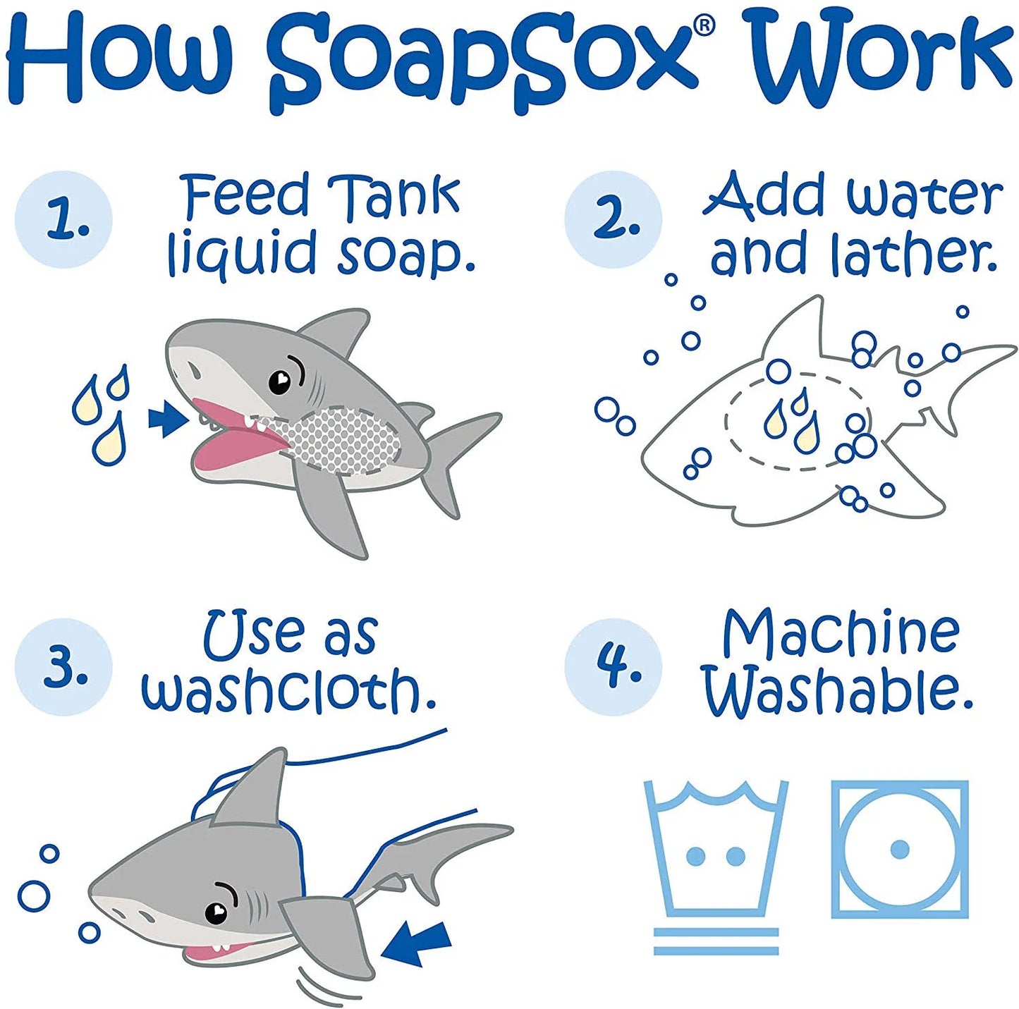 SOAPSOX BATH SPONGE - TANK THE SHARK