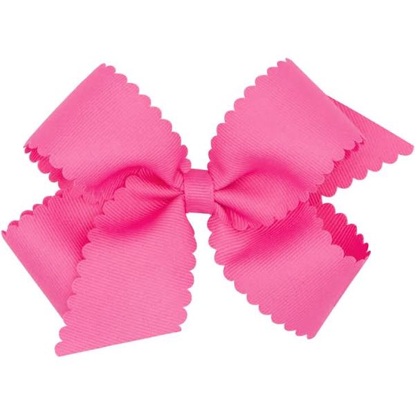 GROSGRAIN SCALLOPED - HOT PINK