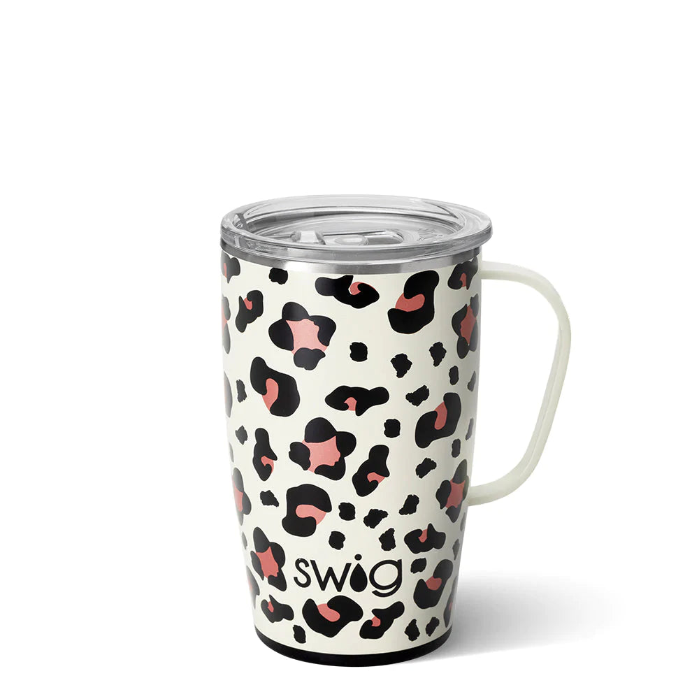 LUXY LEOPARD TRAVEL MUG