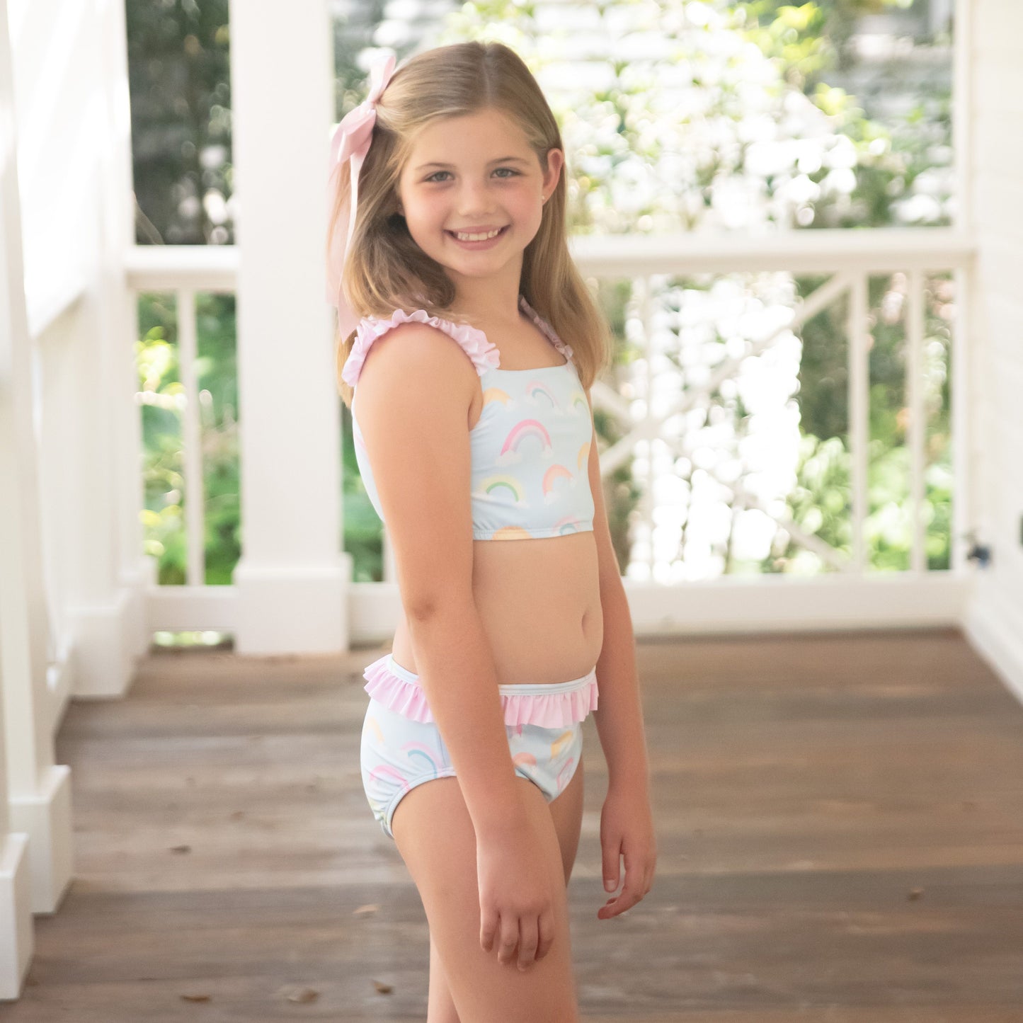 REBECCA TWO PIECE SWIM - RAINBOW