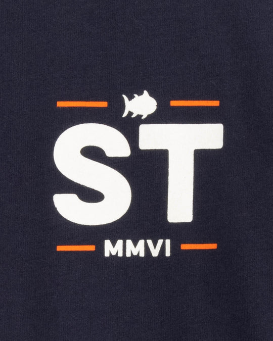 KIDS CAMO STACK LS T-SHIRT - TRUE NAVY