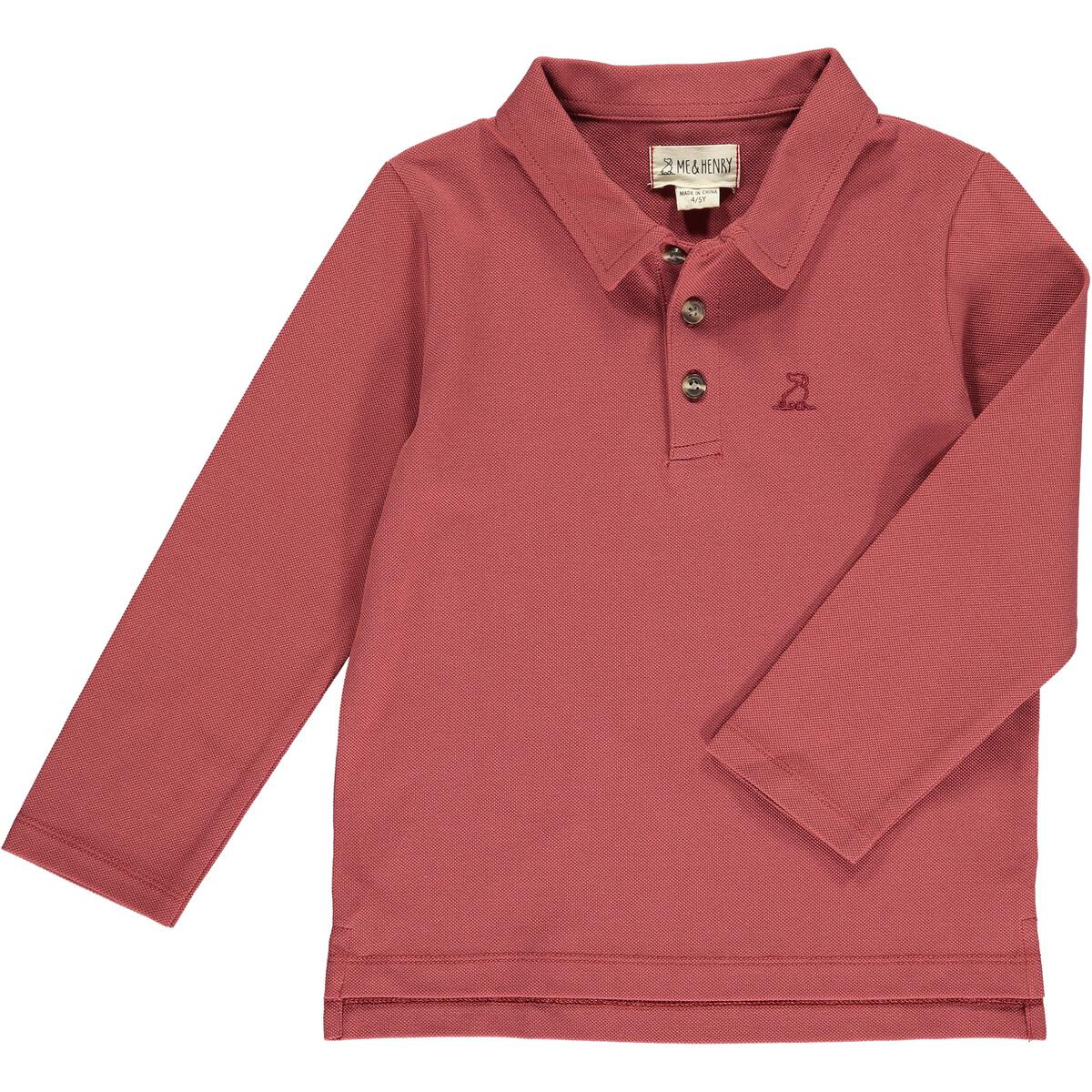 SPENCER POLO - PERSIMMON PIQUE