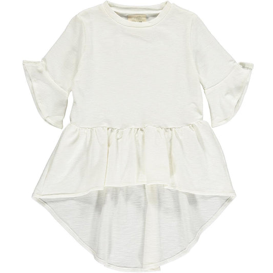 DAWN HIGH-LOW SHIRT - IVORY