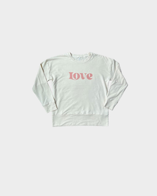 WOMEN'S RAGLAN PULLOVER - LOVE