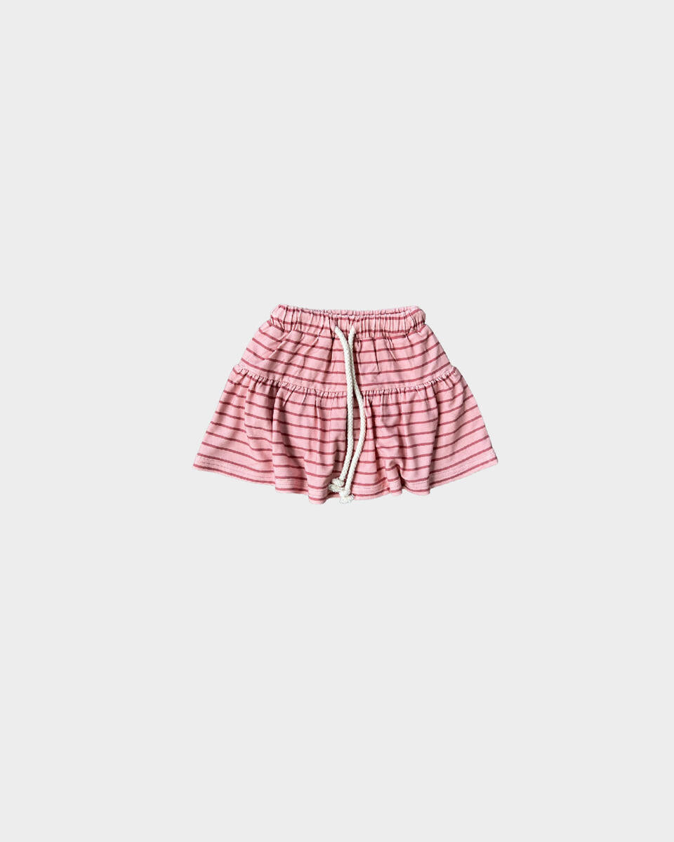 GIRL'S SKORT - STRAWBERRY STRIPE