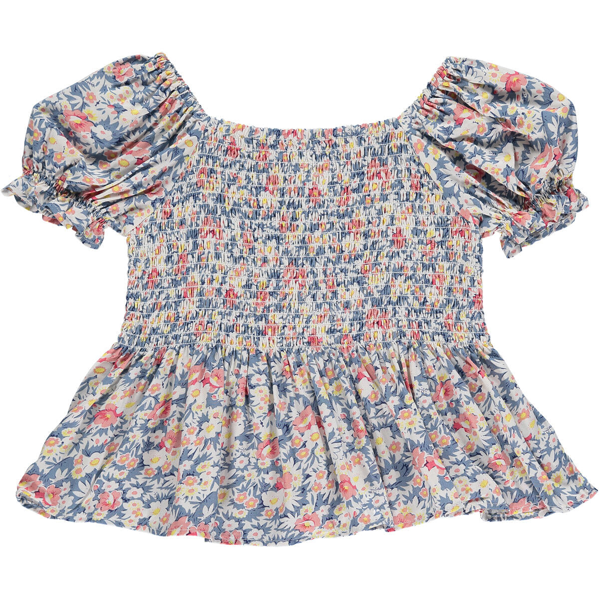 ELEANOR BLOUSE - BLUE FLORAL