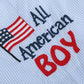 ALL AMERICAN BOY BLUE GINGHAM SHORTALLS