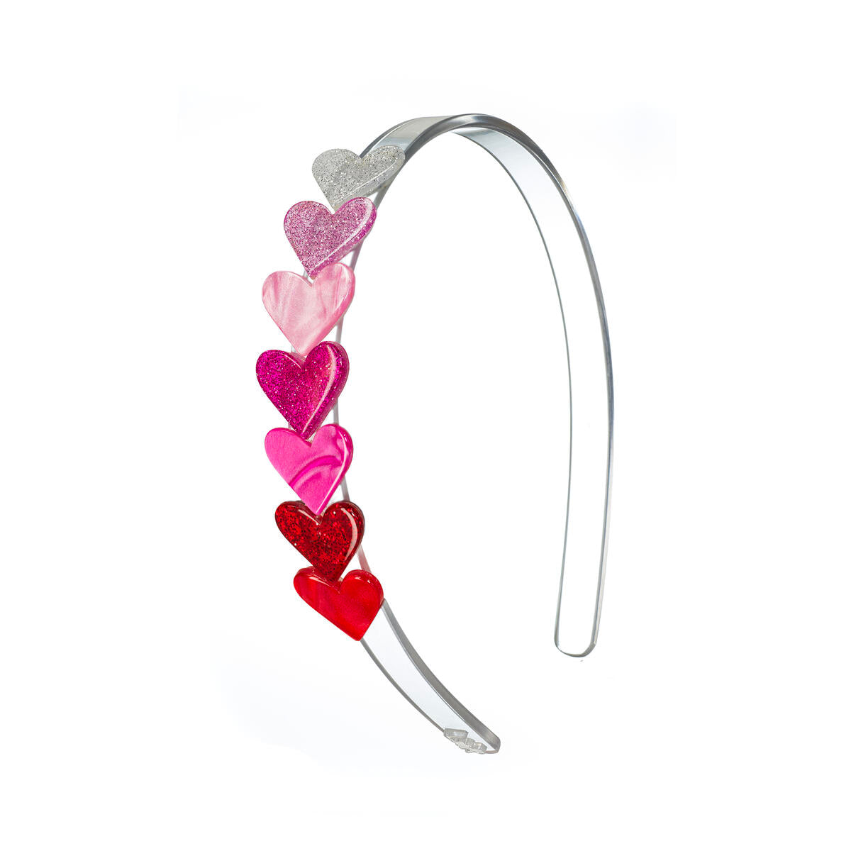 MINI HEARTS GLITTER HEADBAND
