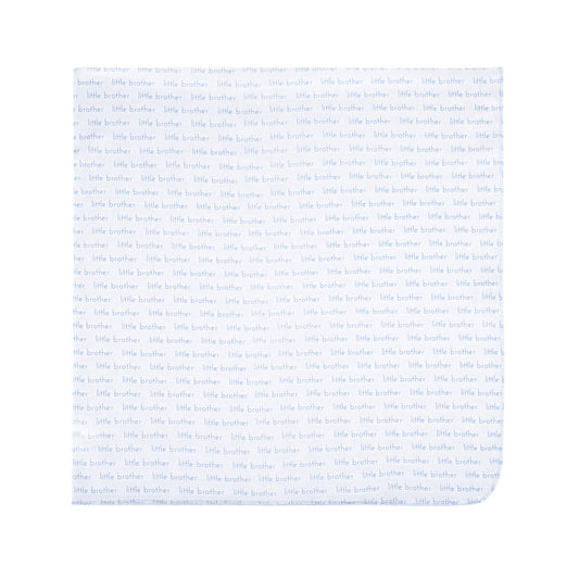LITTLE BROTHER SWADDLE BLANKET - BLUE