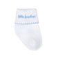 LITTLE BROTHER EMBROIDERED SOCKS