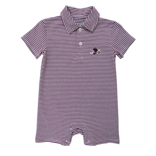 GAME DAY ROMPER - MAROON