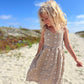 PENNY DRESS - TAN DANDELION EYELET