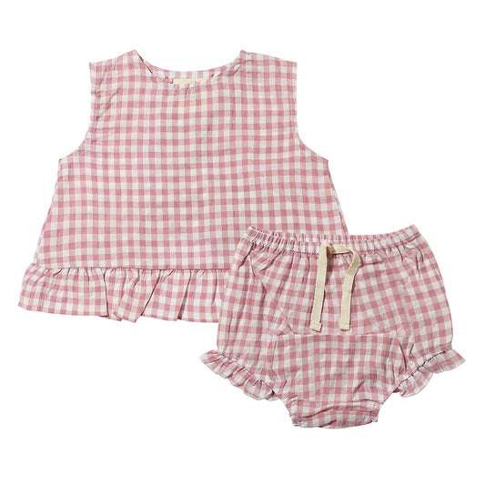 ARIA SET - ROSE PLAID