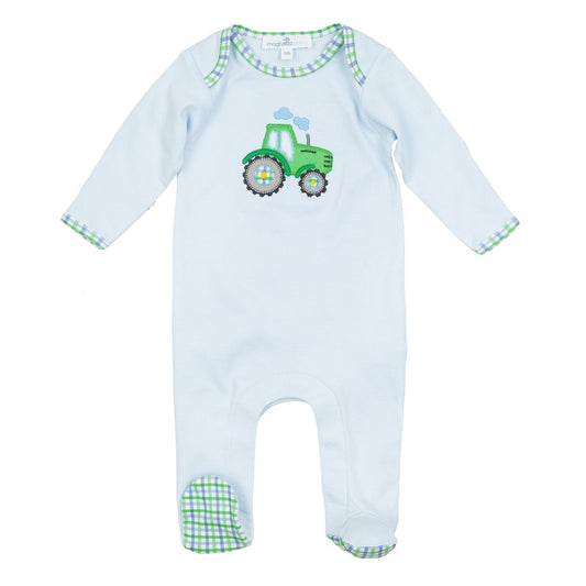 TRACTOR TALES LIGHT BLUE FOOTIE