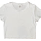 RIBBED BOXY TEE - WHITE