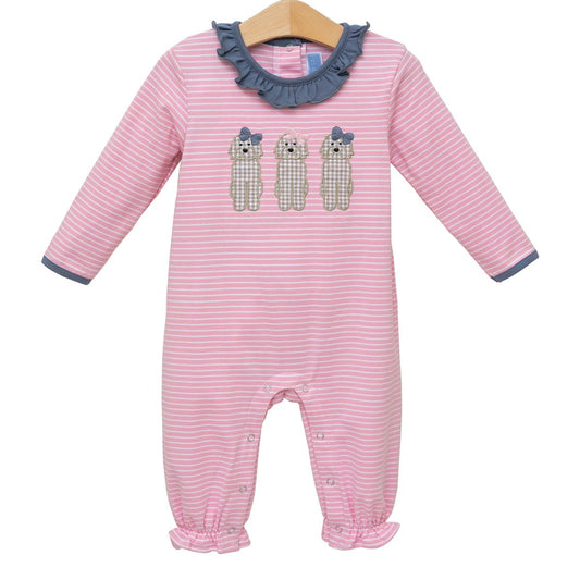 DOG RUFFLE ROMPER