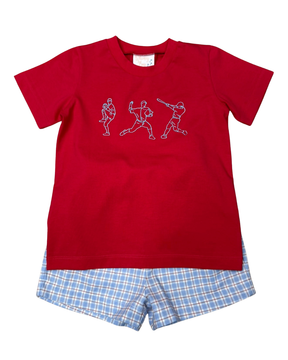 BATTER UP SHORT SET