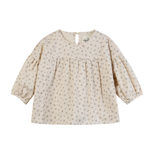 BLAKE BLOUSE - OATMEAL ROSEBUD