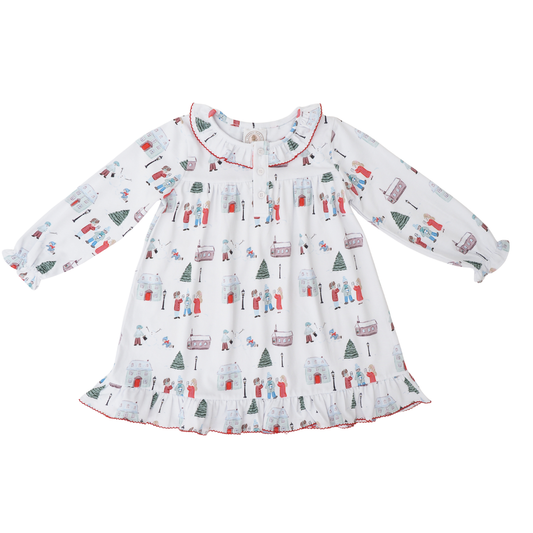 LOUISE LOUNGE - CHRISTMAS VILLAGE TOILE