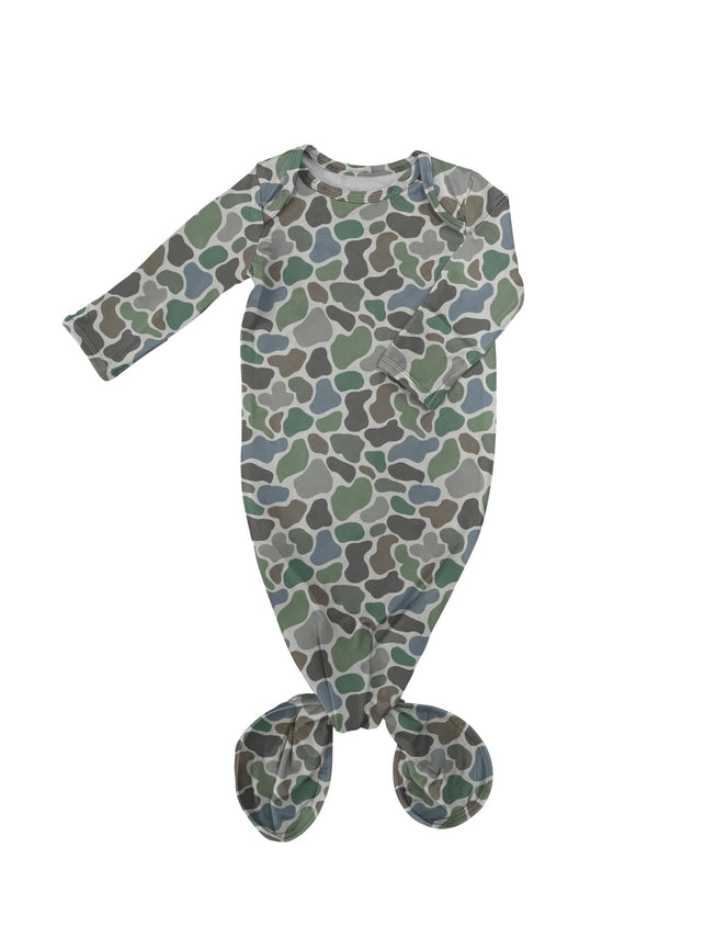 KNOTTED GOWN - CAMO